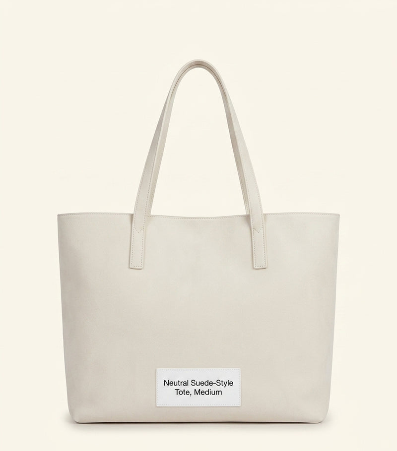 Mulberry suede tree tote bag (British brand)