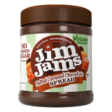 JimJams Vegan No Added Sugar Hazelnut Chocolate Spread 330g - Salted Caramel Chocolate