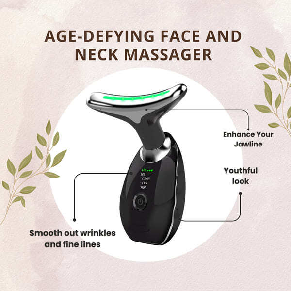 Erth Electrical face and neck massager Black, imported from the UK