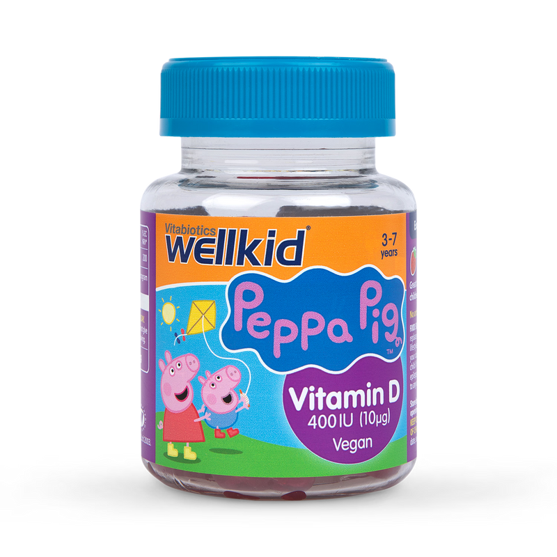 Vitabiotics Wellkid Peppa Pig strawberry gummies 30 pack (British brand)