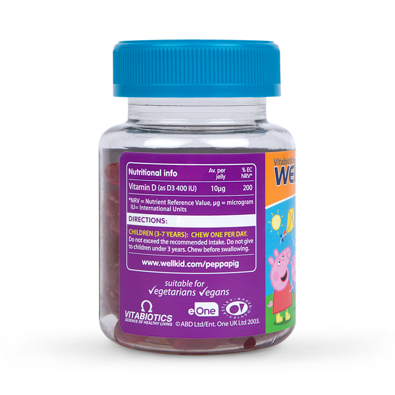 Vitabiotics Wellkid Peppa Pig strawberry gummies 30 pack (British brand)
