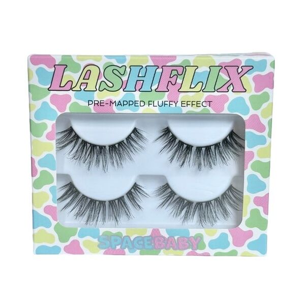Space Baby Lashflix Sucker Pre-Mapped False Eyelashes (British brand)
