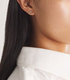 Suzanne Kalan rose gold diamond cluster stud earrings, UK version