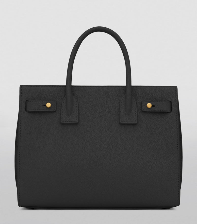 Saint Laurent Sac de Jour leather tote bag, imported from the UK