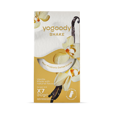 Holland & Barrett Yogoody Probiotic Yogurt Style Shake Vanilla 7x30g- Buy online at McGrocer