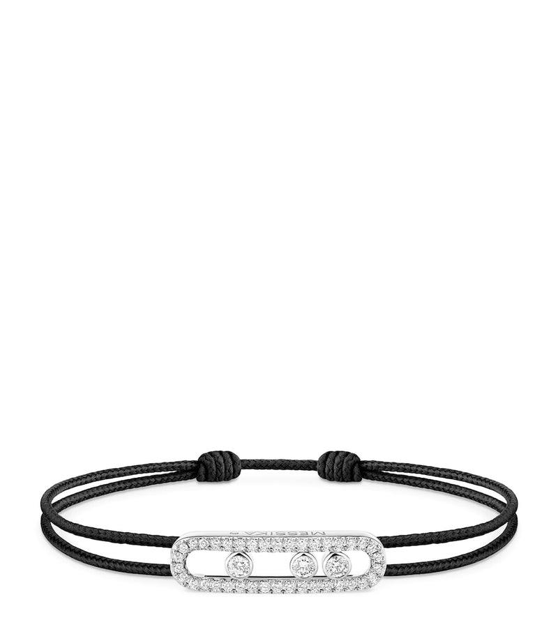 Messika white gold diamond bracelet 0.26ct, imported from the UK