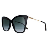 Jimmy Choo women's cat eye sunglasses Seba/S black (British brand)