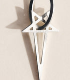 Rick Owens pentagram single earring 4cm - British product