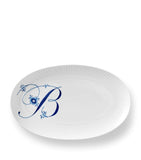 Royal Copenhagen Alphabet Coll Oval Porcelain Plate 23.5cm, imported from the UK