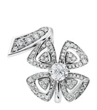 Bvlgari Fiorever ring white gold diamond, imported from the UK