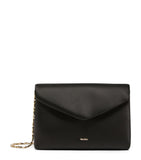 Max Mara satin clutch bag with chain strap, UK version