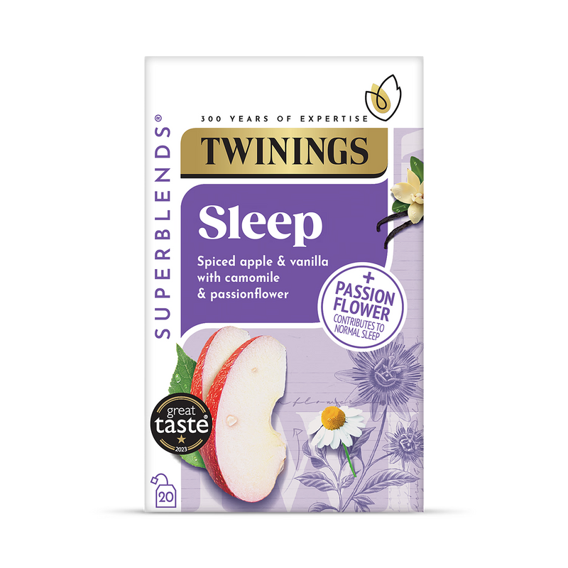 Twinings Sleep Tea Spiced Apple 20 bags, imported from the UK