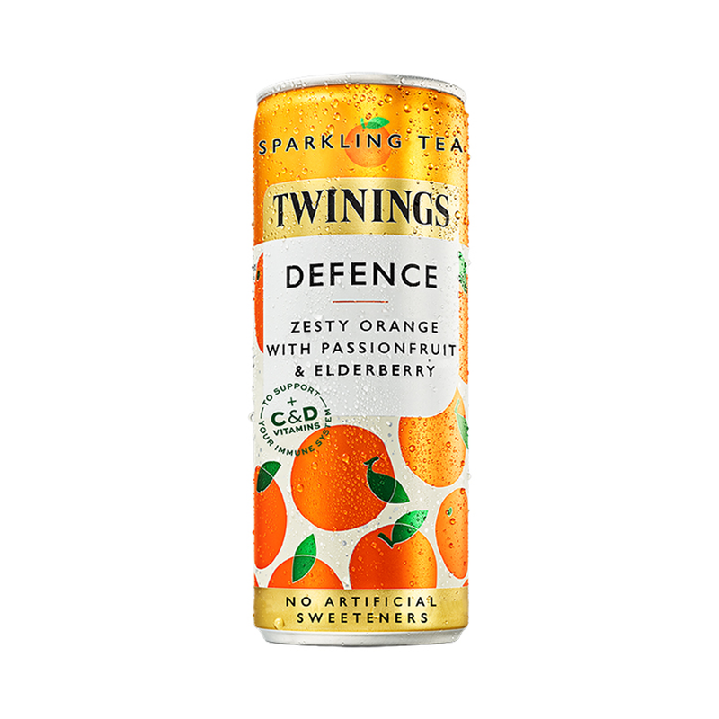Twinings Boost Lemon & Ginger Sparkling Drink 250ml - Defence (Orange & Passionfruit)