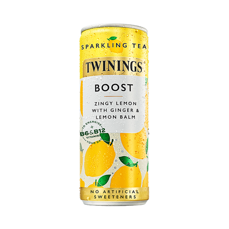 Twinings Boost Lemon & Ginger Sparkling Drink 250ml - Boost (Lemon & Ginger)