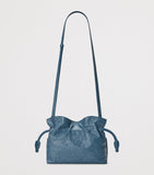 LOEWE Mini Flamenco clutch bag in ostrich leather, imported from the UK