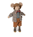 Maileg Grandad Mouse 16cm soft toy, imported from the UK