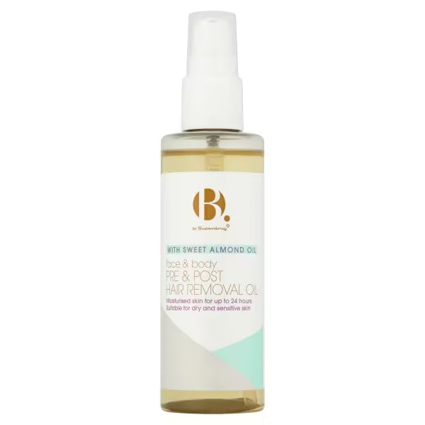 Superdrug B Hair Removal Oil Pre Post 100ml (British brand)