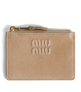 Harrods Miu Miu Nappa Leather Embossed Card Holder- Buy online at McGrocer