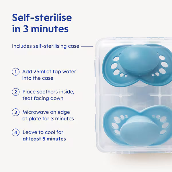 MAM Original Night Soother 0-6m 2 pack, imported from the UK