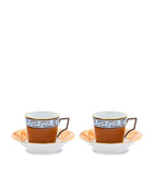Ginori 1735 porcelain coffee cups and saucers set - British product