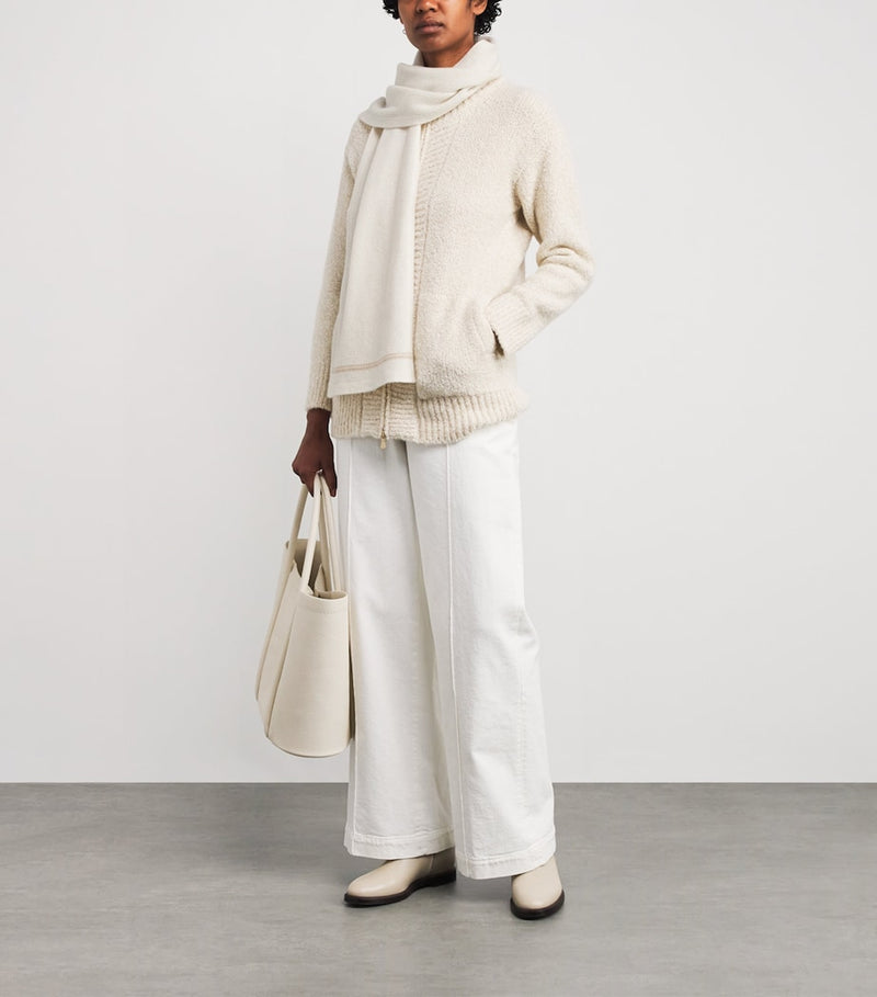 Eleventy wool-cashmere scarf (British brand)