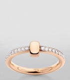 Pomellato rose gold diamond Together ring, imported from the UK