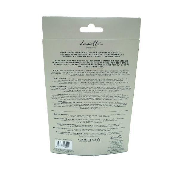 Danielle Creations hair turban towel mink grey (British brand)