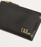 Chloé small calfskin zipped card holder, imported from the UK