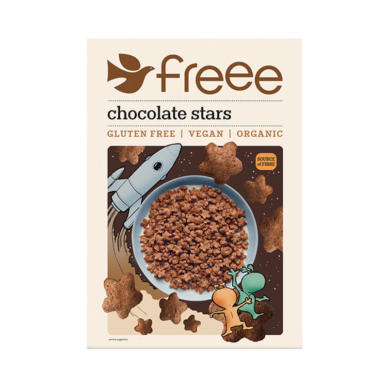 Organic Gluten Free Chocolate Stars Breakfast Cereal 300g