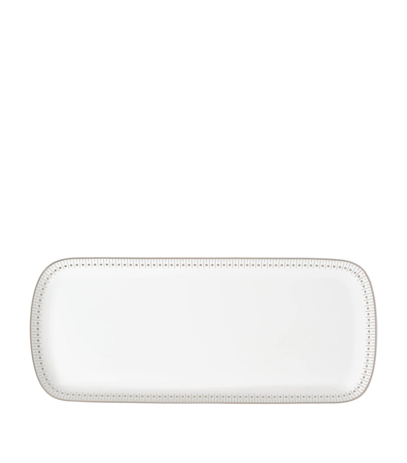 Christofle Malmaison Impériale Platinum cake dish 37cm - British product