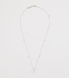 Harrods white gold diamond necklace 0.30ct - British product