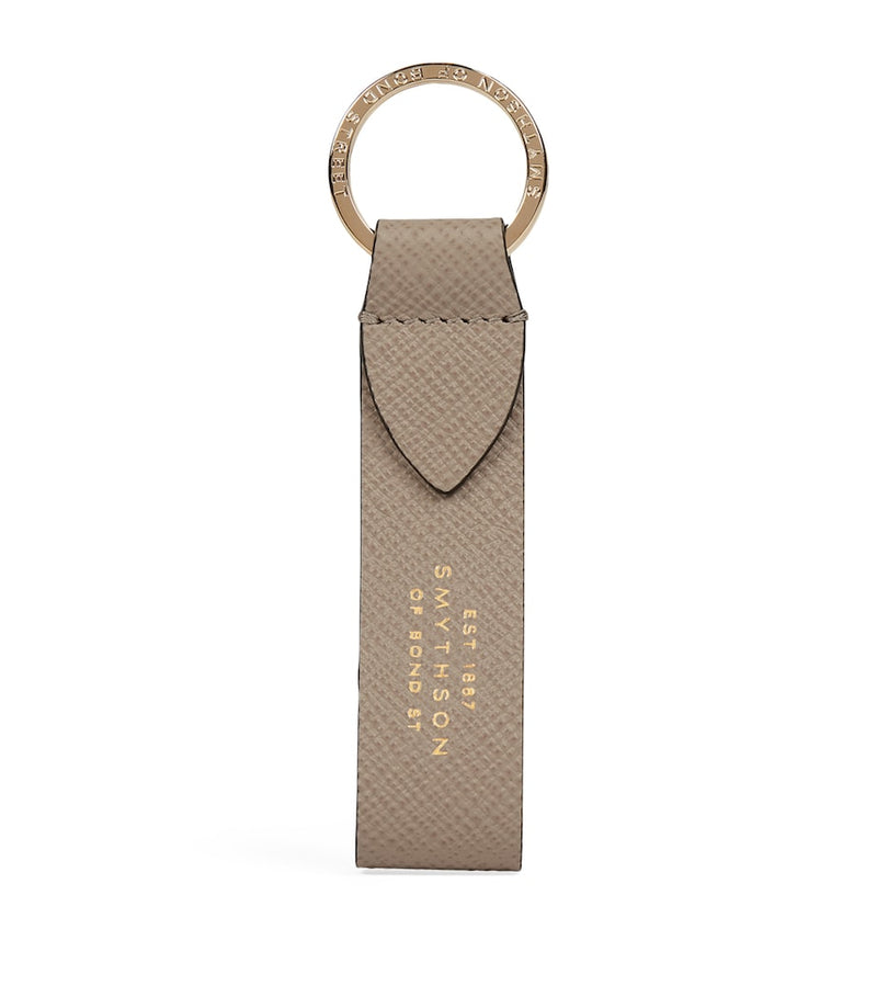 Smythson leather Panama keyring crossgrain calf, UK version