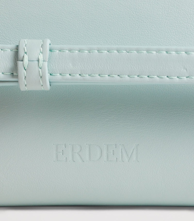 Erdem Bloom mini leather top-handle handbag - British product