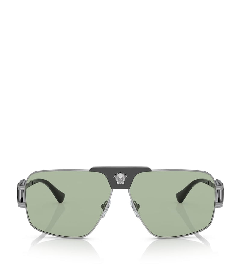 Versace Sunglasses Steel 0VE2251, imported from the UK