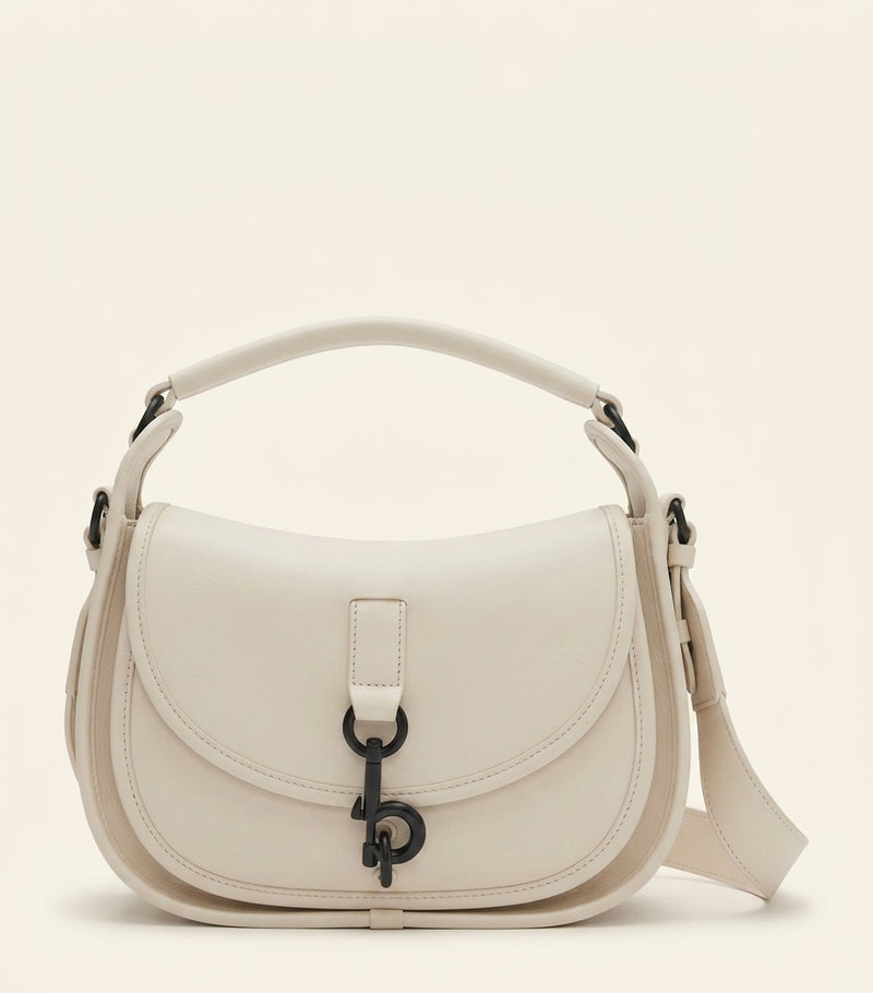 Burberry small calfskin B Clip messenger bag, UK version