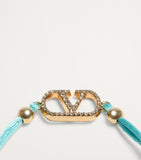 Valentino Garavani Crystal VLogo Signature bracelet, UK version
