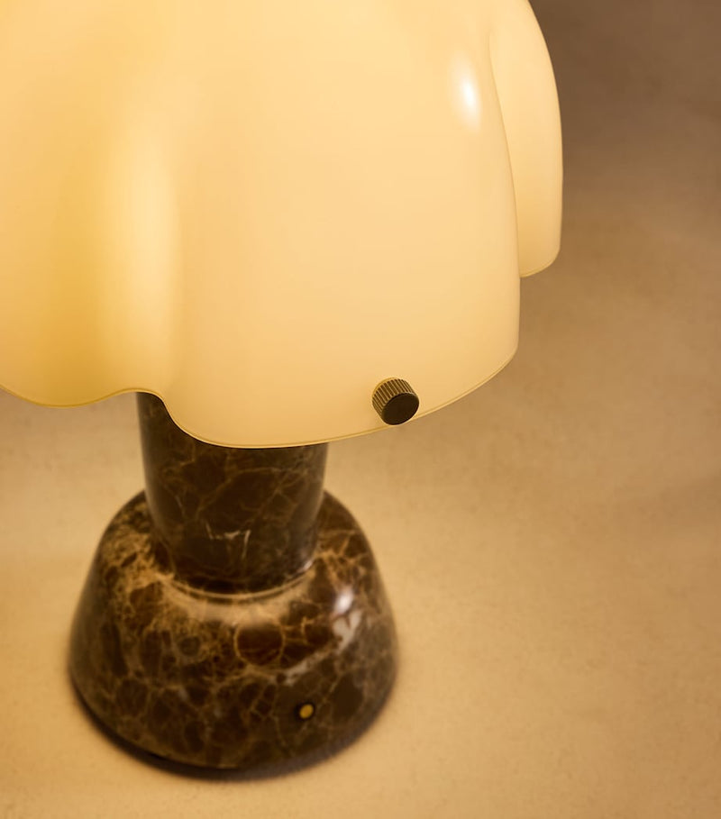 Soho Home Rio portable lamp with marble base, imported from the UK