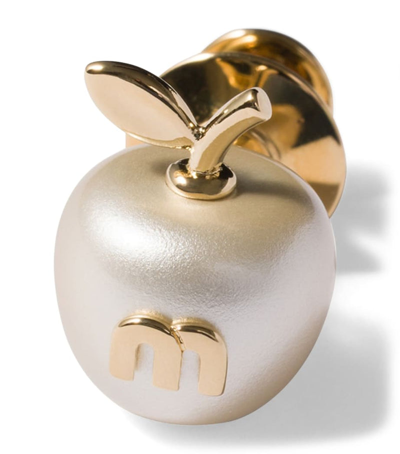 Miu Miu pearlised apple brooch - (British brand)