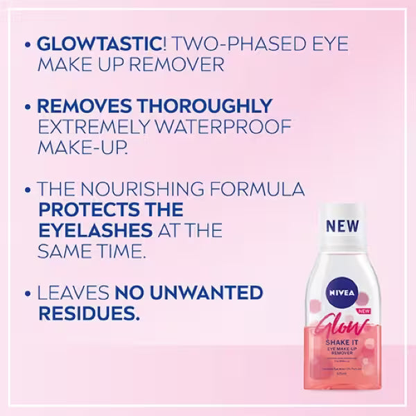 Nivea Eye Makeup Remover Radiance 125ml, imported from the UK