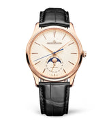 Harrods Jaeger-LeCoultre Rose Gold Master Ultra Thin Moon Watch 39mm- Buy online at McGrocer