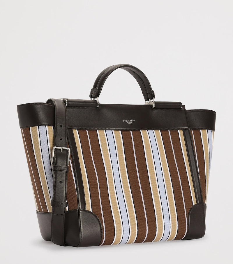 Dolce&Gabbana striped Sicily tote bag, imported from the UK