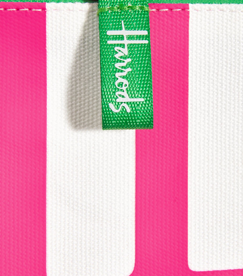 Harrods Medium Cotton Logo Pouch, UK version