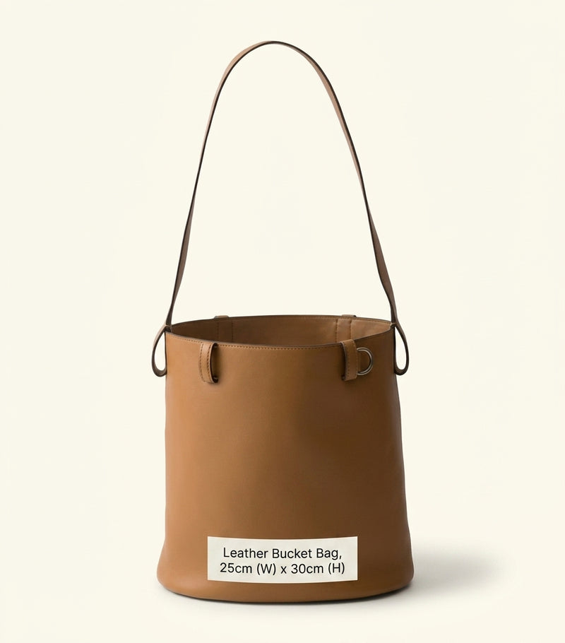Prada leather buckled bucket bag, UK version