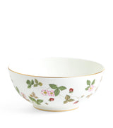 Harrods Wedgwood Wild Strawberry Bone China Bowl 18cm- Buy online at McGrocer