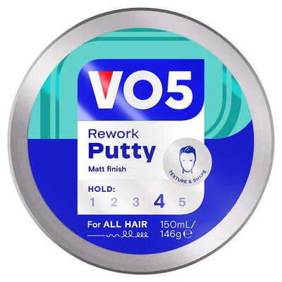 Superdrug Vo5 Rework Hair Putty Styling 150ml- Buy online at McGrocer