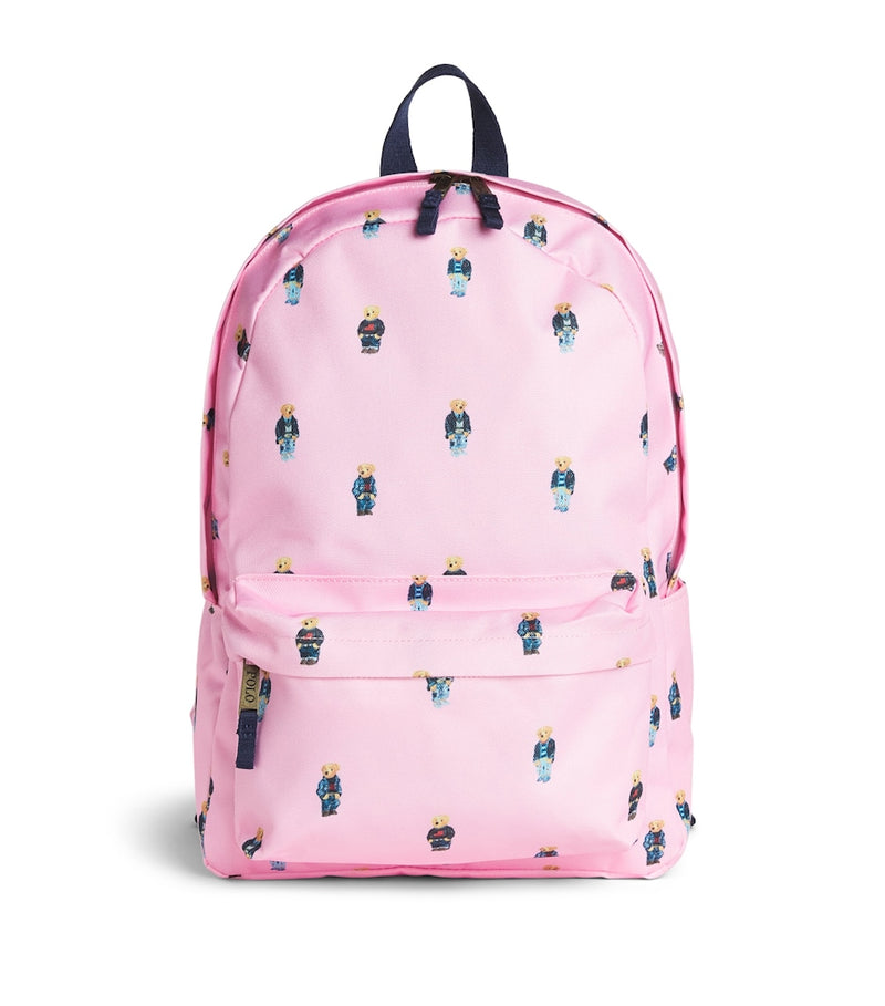 Ralph Lauren embroidered Polo Bear kids backpack, UK version