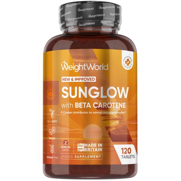 WeightWorld Tanning Tablets Sunglow 120 capsules, imported from the UK