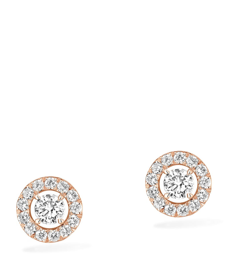 Messika stud earrings rose gold diamond 0.15ct - British product