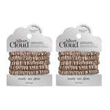 Superdrug Silver Ion Infused Satin Scrunchies Hair Ties Caramel 5 Pack- Buy online at McGrocer