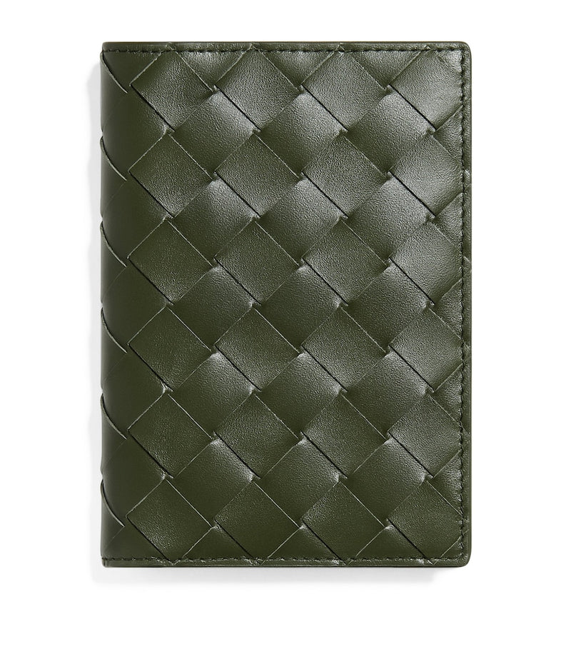 Bottega Veneta Intrecciato passport holder calfskin leather (British brand)